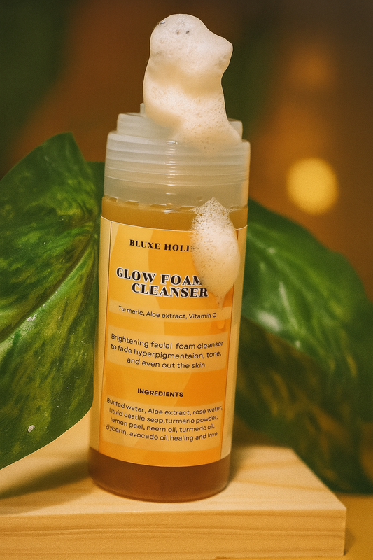 Glow foaming cleanser